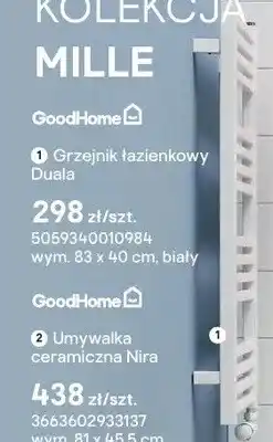 Castorama Grzejnik łazienkowy GoodHome Duala oferta