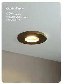 Castorama Oczko sufitowe Dukat złote oferta