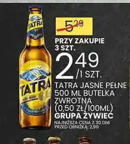 Wafelek Piwo Tatra Jasne Pełne oferta