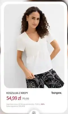 BonPrix Koszulka z krepy Bonprix oferta
