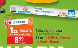 E.Leclerc Folia aluminiowa Elembal 20 m oferta