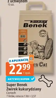 E.Leclerc Żwirek kukurydziany Super Benek oferta