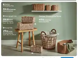 Castorama Zestaw 3 koszyków Tara oferta