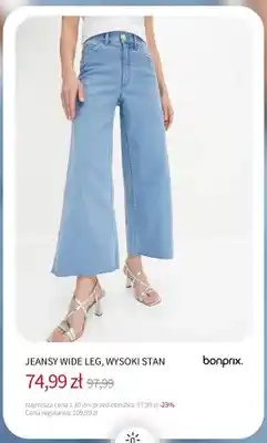 BonPrix Jeansy wide leg wysoki stan Bonprix oferta