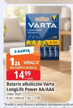 E.Leclerc Baterie alkaliczne Varta LongLife Power AA oferta