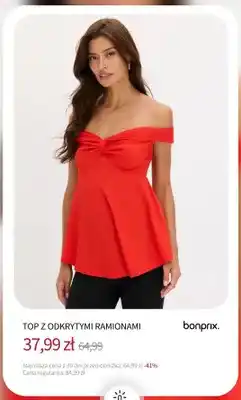 BonPrix Top z odkrytymi ramionami Bonprix oferta