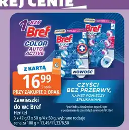 E.Leclerc Zawieszki do wc Bref Color Auto Active 3-pak oferta