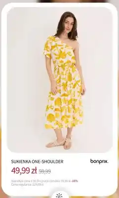 BonPrix Sukienka one-shoulder Bonprix oferta