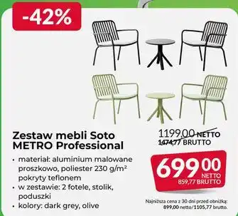 Zestaw mebli Soto METRO Professional