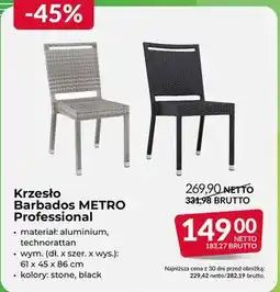 Makro Krzesło Barbados METRO Professional oferta