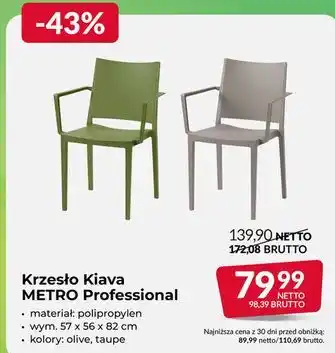 Krzesło Kiava METRO Professional