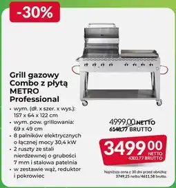 Makro Grill gazowy Combo z płytą METRO Professional oferta