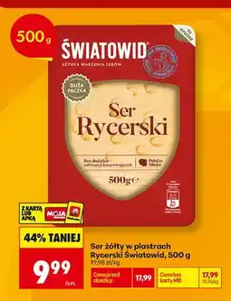 Biedronka Ser żółty w plastrach Rycerski Światowid oferta