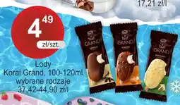 Rabat Lody Koral Grand oferta