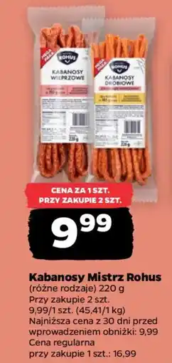 Netto Kabanosy Mistrz Rohus oferta