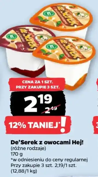 Netto De'Serek z owocami Hej! oferta