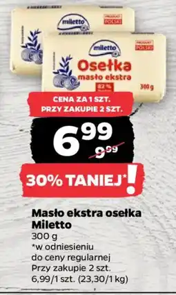 Netto Masło ekstra osełka Miletto oferta