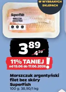 Netto Morszczuk argentyński filet bez skóry SuperFish oferta
