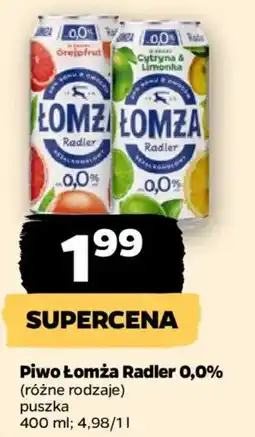 Netto Piwo Łomża Radler 0,0% oferta