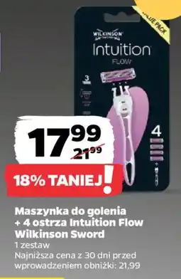 Netto Maszynka do golenia + 4 ostrza Intuition Flow Wilkinson Sword oferta