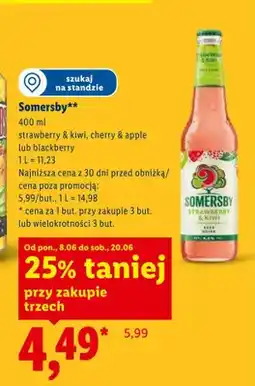 Lidl Piwo Somersby Blackberry oferta