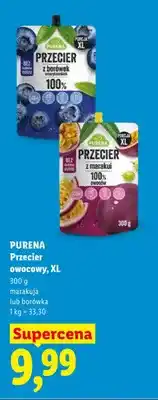 Lidl Przecier owocowy Purena borówka XL oferta