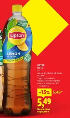 Lidl Napój herbaciany Lipton Ice Tea cytryna oferta