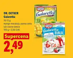 Lidl Galaretka o smaku czarne owoce Dr. Oetker oferta