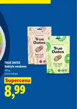 Lidl Daktyle smakowe True Dates Sour Apple oferta