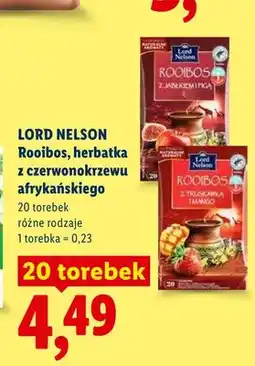 Lidl Herbatka Lord Nelson Rooibos z jabłkiem i pigwą oferta