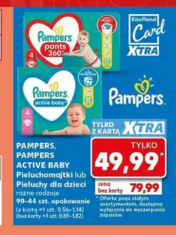 Kaufland Pieluchomajtki Pampers Pants 360° 90-44 szt oferta