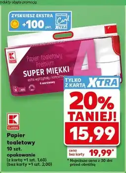 Kaufland Papier toaletowy K-Classic Super Miękki oferta