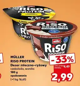 Kaufland Deser mleczno-ryżowy Müller Riso Protein wanilia oferta