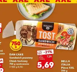 Kaufland Chleb tostowy pszenny Sandwich Dan Cake oferta