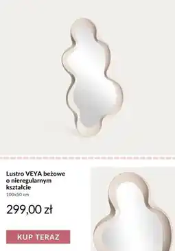 Homla Lustro Veya beżowe o nieregularnym kształcie oferta