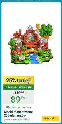 ERLI Klocki magnetyczne 200 elementów oferta