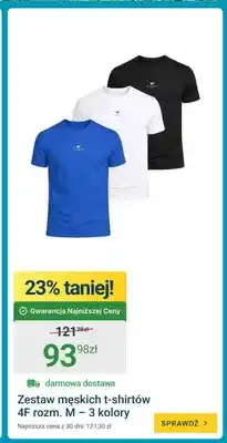 ERLI Zestaw męskich t-shirtów 4F 3-pak oferta