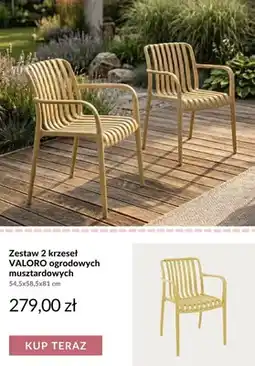 Homla Zestaw 2 krzeseł ogrodowych VALORO oferta