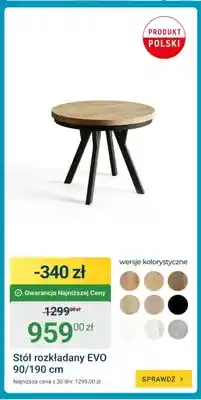 ERLI Stół rozkładany EVO oferta