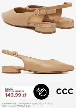 CCC Baleriny skórzane Lasocki oferta