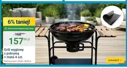 ERLI Grill węglowy z pokrywą + mata 4 szt oferta