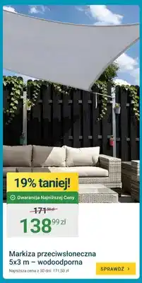 ERLI Markiza przeciwsłoneczna 5x3 m wodoodporna oferta