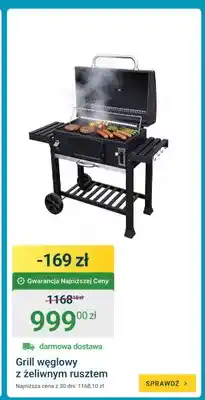 ERLI Grill węglowy z żeliwnym rusztem oferta