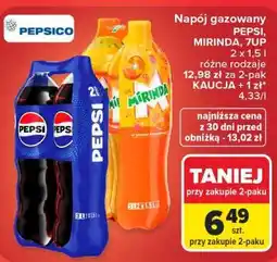 Carrefour Napój gazowany PEPSI, MIRINDA, 7UP oferta