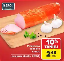 Carrefour Polędwica sopocka KAROL oferta