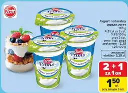 Carrefour Jogurt naturalny PRIMO ZOTT oferta