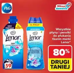 Carrefour Wszystkie płyny i perełki do płukania tkanin marki Lenor oferta