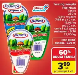 Carrefour Twaróg wiejski PIĄTNICA klinek oferta