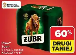 Carrefour Piwo ŻUBR oferta