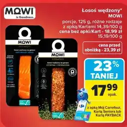 Carrefour Łosoś wędzony MOWI oferta
